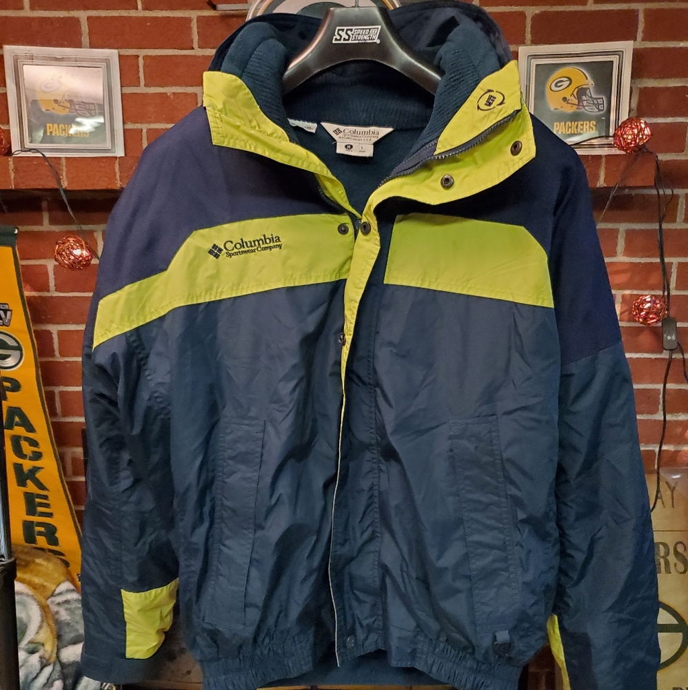 Vintage Men's Columbia Jacket W/Liner Large